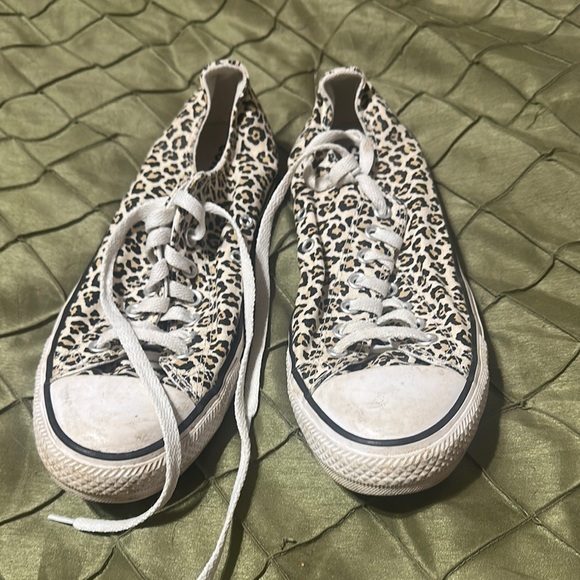 Converse Shoes - Converse Leopard Print Canvas Sneakers